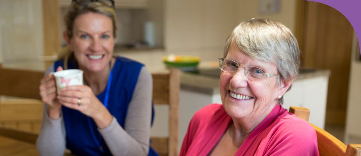 A group of senior Australians having a cup of tea